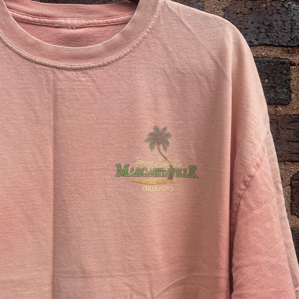 Jimmy Buffett Margaritaville Orlando T-Shirt XL Pink Tropical Beach Graphic